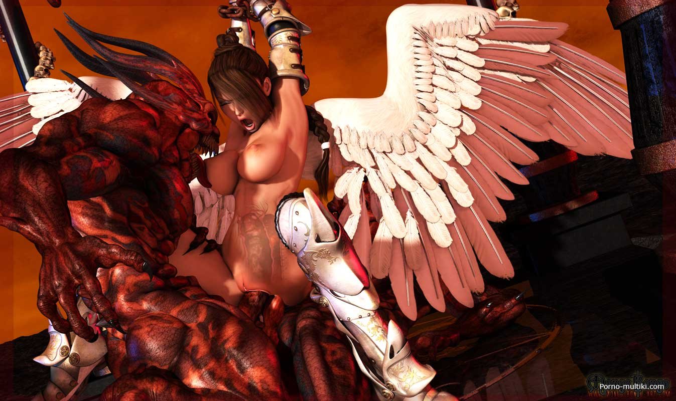 Demon and angel sex adult image