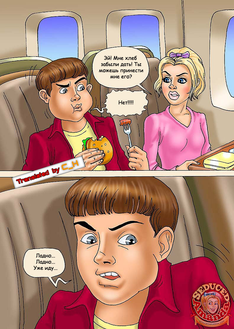 Порно комиксы в самолете фото 29